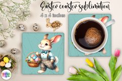 Easter Bunny Square Coaster Bundle | Vintage Easter Coaster Product Image 12