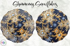 Christmas Wind Spinner | Shimmering Snowflakes Print Product Image 1