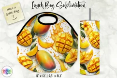 Lunch Bag Sublimation | Fruits and Berries Lunch Bag Print Product Image 1
