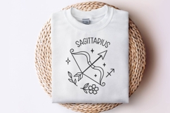 Sagittarius Zodiac Sign SVG | Cute Horoscope Keychain PNG Product Image 3