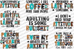 Funny Quotes Bundle Png, Sublimation Bundle Png, Sarcastic Product Image 1