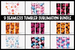 9 Autumn Pumpkins Tumbler Design I Seamless Tumbler PNG Product Image 1