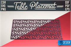 Table Placemat Laser Cut SVG | Home Decor Laser Cut Product Image 1