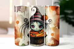 Halloween Voodoo Doll Cupcake Tumbler Wrap | Creepy Creature Product Image 2