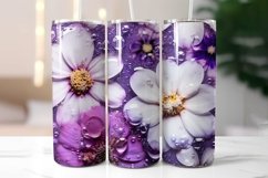 Elegant Floral Tumbler Wrap Bundle | Flowers In Epoxy Resin Product Image 21