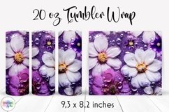 Elegant Floral Tumbler Wrap Bundle | Flowers In Epoxy Resin Product Image 20