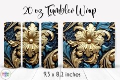 Wood Carving Tumbler Wrap Bundle | Wood Carved Ornament Product Image 18