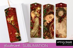Vintage Christmas Bookmark - Retro Christmas Bookmarks PNG Product Image 1
