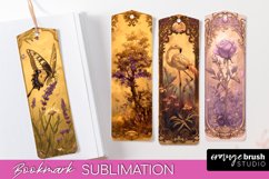 Vintage Scrapbook Bookmark Sublimation - Ephemera Bookmarks Product Image 1