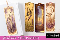 Vintage Scrapbook Bookmark Sublimation - Ephemera Bookmarks Product Image 1