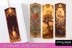 Vintage Scrapbook Bookmark Sublimation - Ephemera Bookmarks Product Image 1