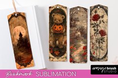 Vintage Halloween Bookmark - Printable Scrapbook Bookmarks Product Image 1