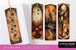 Vintage Halloween Bookmark - Printable Scrapbook Bookmarks Product Image 1
