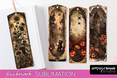 Vintage Halloween Bookmark - Printable Scrapbook Bookmarks Product Image 1