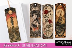 Vintage Halloween Bookmark - Printable Scrapbook Bookmarks Product Image 1