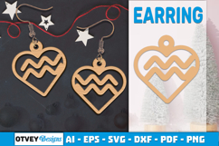 Zodiac Earring Lasercut | Earring Design Lasercut BUNDES 12 Product Image 13