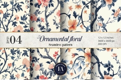 Ornamental Floral Pattern| Elegant Floral Texture Product Image 1