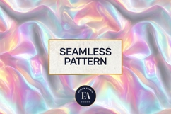 Holographic Pastel Digital Paper, Iridescent Texture Product Image 3