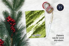 Matcha Green Tea Pattern, Matcha Aesthetic Digital Paper Product Image 4