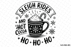 Sleigh Rides and Hot Cocoa Svg | Christmas Svg | Svg File Product Image 1