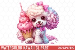 Watercolor Kawaii Clipart Product Image 1