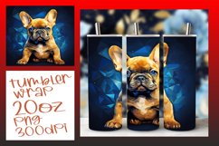 Colorful Dog Tumbler Wrap - Sublimation Art Product Image 1