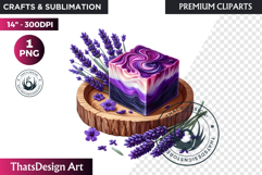 Lavender Clipart PNG, Purple flower arrangement sublimation Product Image 1
