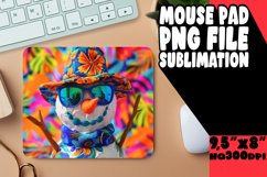 Winter Holiday Snowman Mouse Pad - Seasonal Delight Product Image 1