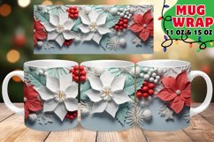 Icy Serenity Christmas Mug Sublimation, 11oz &amp; 15oz Product Image 1