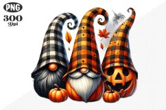 Halloween Gnomes Sublimation - Clipart PNG Design Product Image 1