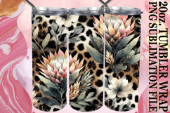 HAPPY VIBES 20oz TUMBLER WRAP, Leopard Prints Product Image 1