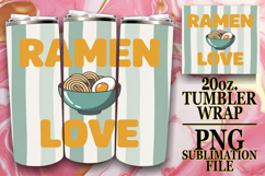 Radiant Thoughts 20oz tumbler wrap, Retro Food Product Image 1