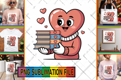 Dazzling TOTE BAG Gift Magic PNG, Valenines Heart Product Image 1