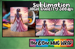 Everyday joy sublimation 11oz 15oz mug wrap, Women Product Image 1