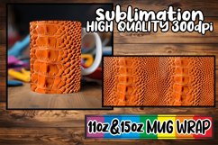 Sleek Contemporary 3D Puff Pattern Mug Sublimation Wrap 11oz Product Image 1