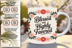 Inspiring 15oz Mug Wrap Png Template , Religious Product Image 1