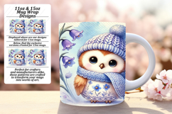 Creative 11oz Mug Wrap Png Artwork , Cute Animals Product Image 1