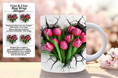Love's Radiance: 3D Heart Mug Wrap Product Image 1