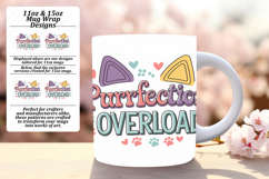 Sublime 11oz Mug Wrap Png Artwork , Cat Quote Product Image 1