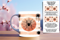 Vibrant 11oz Mug Wrap Png Template , Halloween Product Image 1