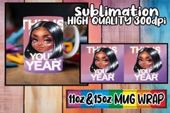 Radiant dreams 11oz 15oz mug wrap, Woman Product Image 1