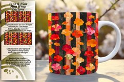 Floral Stripe Mug Wrap - Sublime Charm Product Image 1