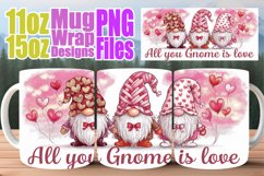 Gentle smiles 11oz 15oz sublimation wrap, Love Gnome Product Image 1