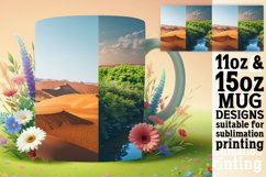 Stunning Views Mug Wrap Sublimation for 11oz/15oz Product Image 1