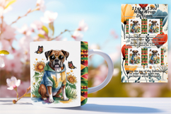 ARTISTIC PNG for 11oz Mug Wrap , Cute Dog Product Image 1