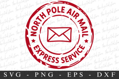 North Pole Air Mail Svg | Christmas svg Product Image 1