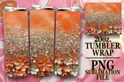 Dazzling Leopard Pattern Tumbler Wrap: Sublimation - 20oz Product Image 1