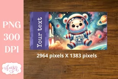 Cute astronaut sippy cup sublimation PNG, Kids tumbler PNG Product Image 3