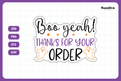 Halloween Small Business Packaging Sticker | Boo Yeah! Product Image 3