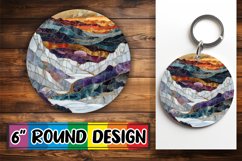 Mosaic Magic Car Coasters: Shimmering Elegance Product Image 1